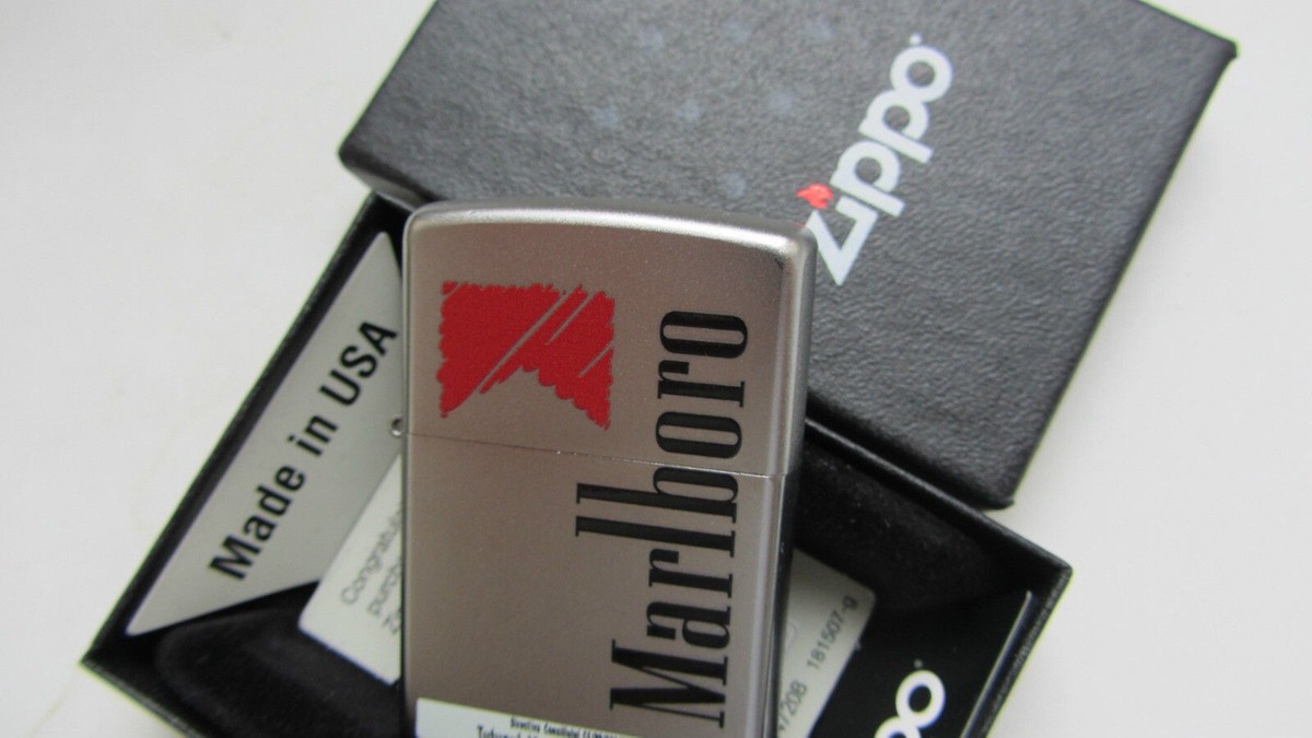 ZIPPO Marlboro 女性ライター Made in USA Zippo Marlboro Flower Silver Gold Etching 5 Sided Processing