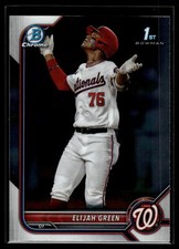 Elijah Green 2022 Bowman Draft Chrome Card #BDC-23