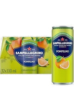 San Pellegrino Grapefruit Sparkling Drinks 12 x 330ml 70kCal Cans