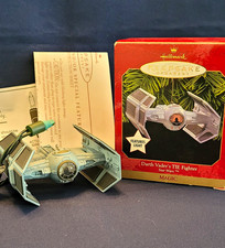Hallmark Keepsake Star Wars Darth Vader TIE Fighter Magic Light Ornament 1999