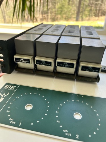 4 X Vintage Altec 9470A Preamp Amp for Altec Consoles w/ Original Rack + Trays - 第 1/8 張圖片