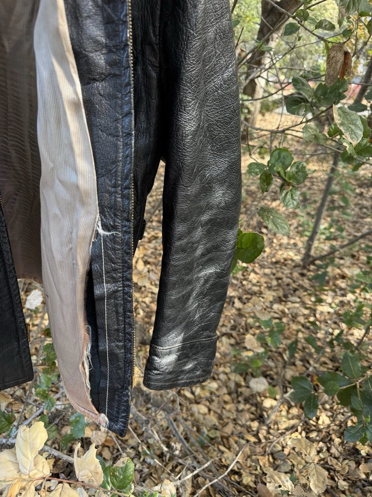 1950s Sears Hercules Leather Jacket Size 42 Styled and Made in California Talon - product detail image 10