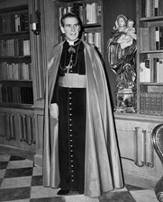 Holy Card (4.50" X 3.75) and Silver Oxidized 1" Medal of Blessed Bishop J. Sheen