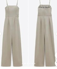 Zara Women's Natural Silver Nude Playsuit-romper Sz Small