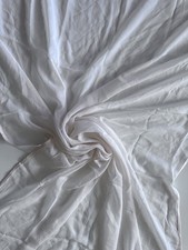 Bernie of New York Sheer 100% Silk Chiffon with Satin Edging Cream Made in USA