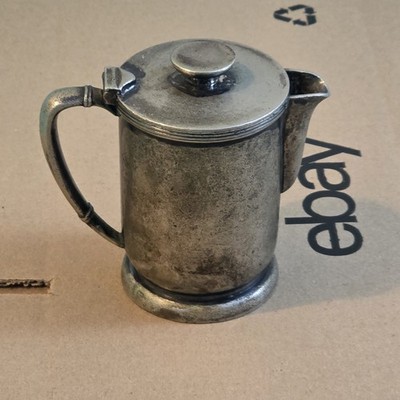 Vintage International Silver Company Silber gelötetes Milchkännchen Krug 8oz
