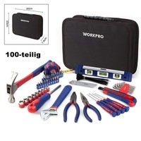 Workpro 100-Teilig Haushalts-Werkzeugkoffer Mit Hammer Zange FüR Heimarbeit