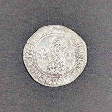 United Kingdom King Charles I AR Three Pence 1625-1649 S-2874