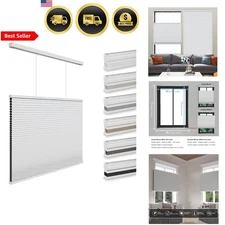 Blackout Cellular Shades Cordless Top Down Bottom Up Window Blinds 34x72