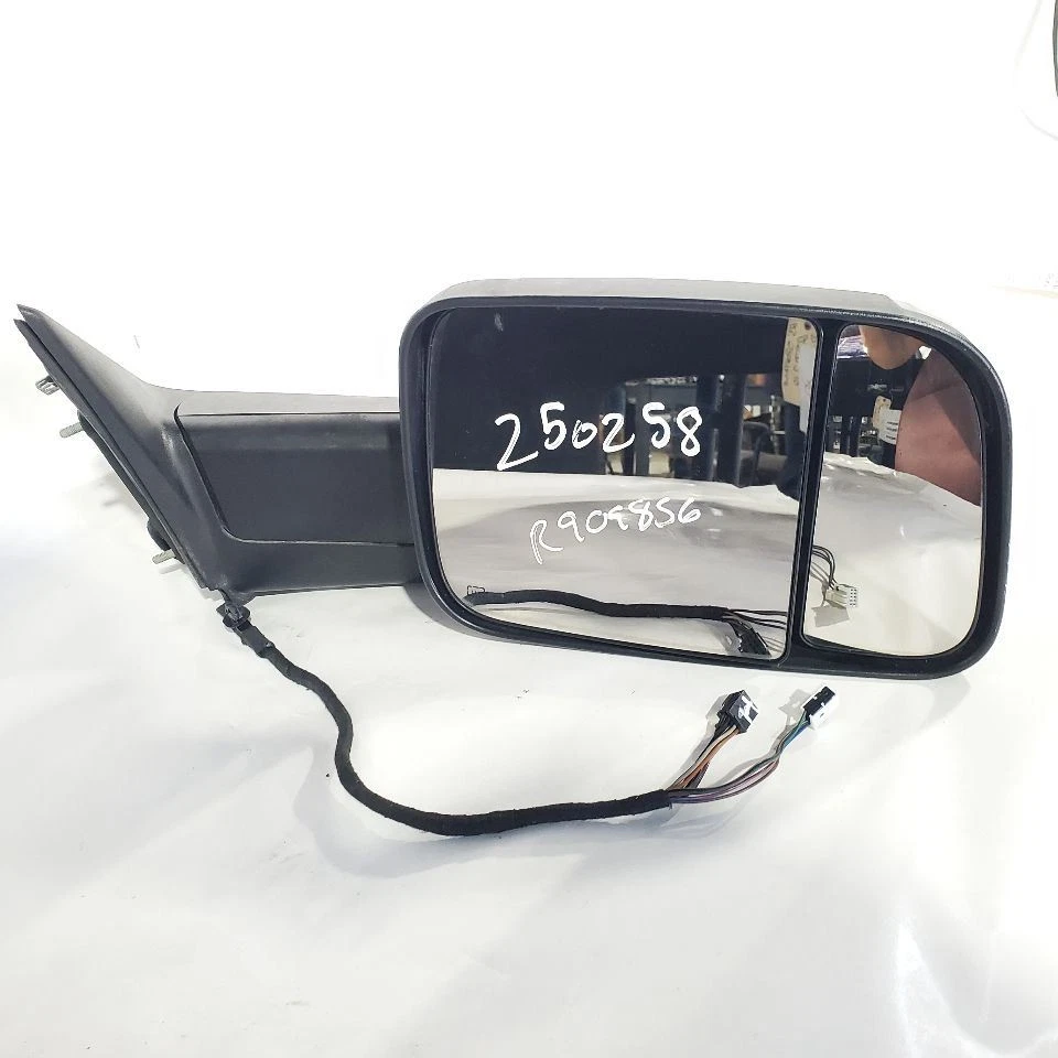 Dodge Ram 3500 SLT 2015 2017 OEM espejo retrovisor lateral derecho PXR negro brillante Foto 4 de 4