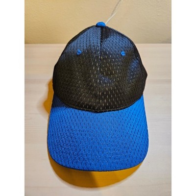 Signatures Two-Tone Black and Royal Blue Jersey Mesh Snapback Baseball Cap