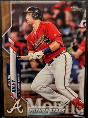 2020 Topps Series 1 Gold Future Stars Austin Riley #ed 97/2020 #266 Braves OF