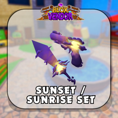 Murder Mystery 2 MM2 | Sunrise / Sunset Set | Ancient Godly Knives and Guns