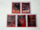 1990 BRODER Michael Jordan Red Border Career Highlights 5 Card Set Moon Dunk