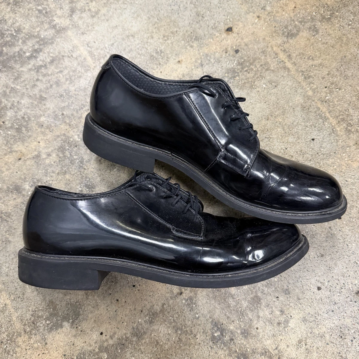 bates leather dress shoes Patent Leather For Men Bates Men's Premier Oxford Shoes Round Toe Black Contract