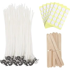 Candle Making Essentials - 100 Cotton Wicks & Accessories for Creative Crafters