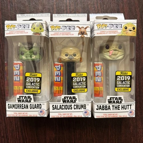 Pop! Pez Star Wars (Funko 2019 Galactic Convention Exclusive) - 3 Piece Set