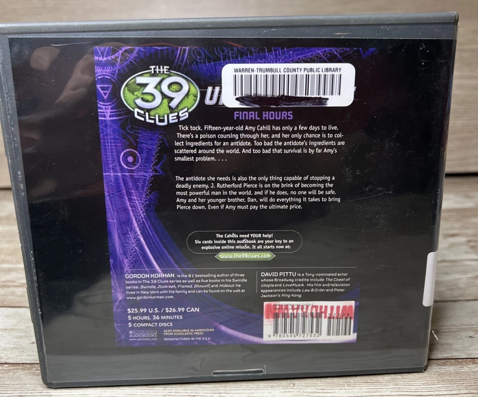 The 39 Clues Audio Books / Ex-Library Unabridged / Flashpoint + Original Series - Image 3 of 4