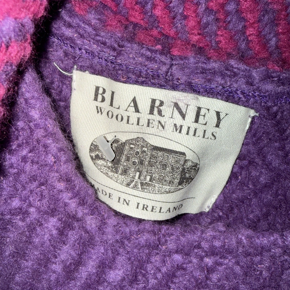 Шерстяные мельницы Blarney сделано в Ирландии свитер плащ пончо с прикрепленным шарфом OS - Изображение 3 из 4