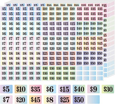 Garage Sale Stickers, 4050 Pcs 1/2" X 3/4" Yard Sale Price Labels, Rectangle Pre