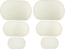 6PCS Wooden Basket Bottom, Wooden Crochet Bag Bottom Oval Wood Base for DIY Bask