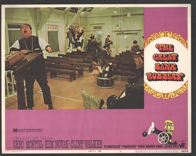 Great Bank Robbery #8 1969 original 11''x14'' color lobby card -Starring Zero Most