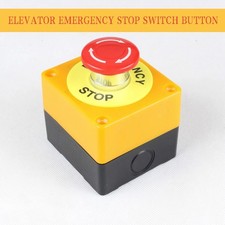 Red Mushroom Emergency Stop Shut Off Push Button Switch NO NC e-stop Push Button