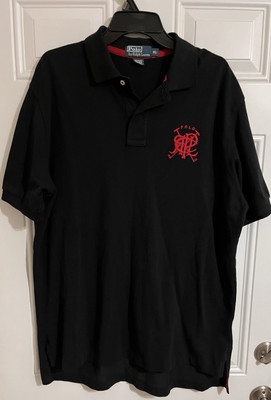 #ad #ad Polo Ralph Lauren Polo Shirt Men’s XL Black Club Crest Embroidered PRL Big Logo $25.99