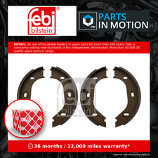 Image of Handbrake Shoes Set fits BMW 318 E30 1.8 82 to 94 Parking 34411100567 Febi New