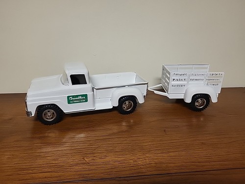 Vintage 62' Tonka Gambles Pickup with Custom Trailer, Excellent Condition - Picture 21 of 22