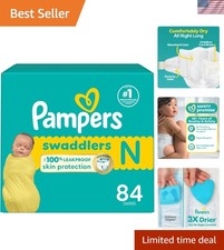 84 Count Swaddlers Size 0 Baby Diapers - Dermatologist Approved  Hypoallergenic