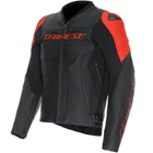 Dainese 5 Leather Black Fluo Red