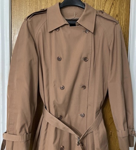 Vintage London Fog Maincoats zweireihiger Trenchcoat Gr. 18R Gürtel Sherpa-Futter - Bild 6 von 9