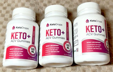 3 -Keto Drops Weight Loss Support Supplement Keto ACV Gummies 525 mg EX 01/2026