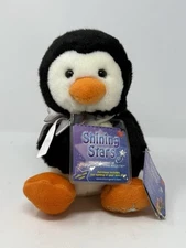 Russ Shining Stars Penguin Plush Stuffed Animal W/Sealed Tag Code STAR REGISTRY