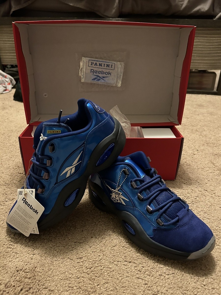 Reebok x Panini Question Low Rookie Signature Prizm Blue Men Sz