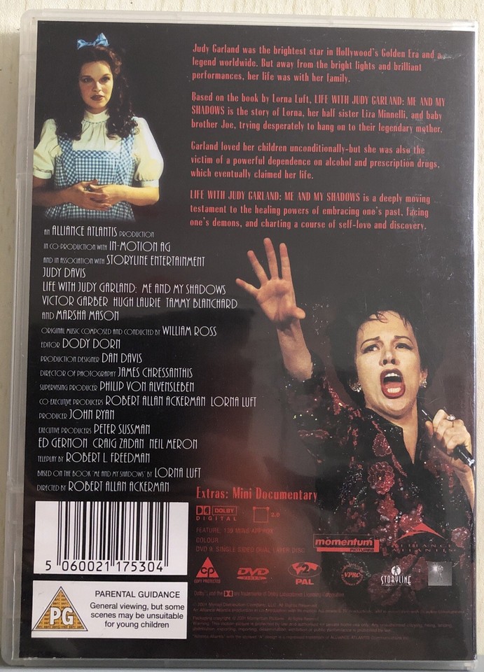 Life with Judy Garland Me and My Shadows DVD (2002) Judy Davis