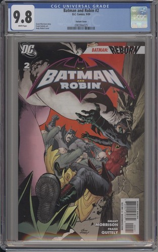 BATMAN AND ROBIN #2 - CGC 9.8 - ANDY KUBERT VARIANT