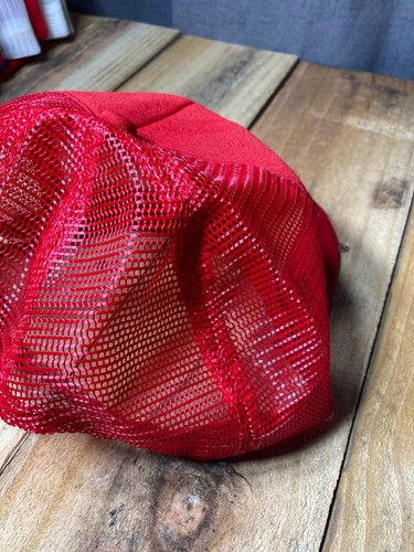 VTG SnapBack Mesh EIS BRAKE PARTS Vintage P Brand MADE IN USA Red Cap NEVER WORN - Picture 6 of 14
