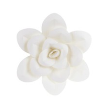 Mega Crafts - 12" Handmade Paper Pedal Flower - White, 1PC
