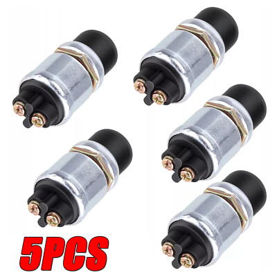 5PCS Waterproof Switch Push Button Horn Engine Start Starter For Car Boat Track