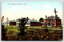 Haverhill Massachusetts~Hale Hospital~Multiple Buildings Across Field~c1908 PC