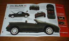 1991 Lotus Elan Se Spec Sheet Brochure Info Photo 89 90 91 92 93 94 1991 Lotus Elan Se Spec Sheet Brochure Info Photo 89 90 91 92 93 94