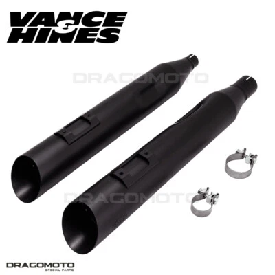 Harley FLDE 1750 ABS Softail Deluxe 107 2018 Backslash Pot échappement Vance ... - Photo 1/4