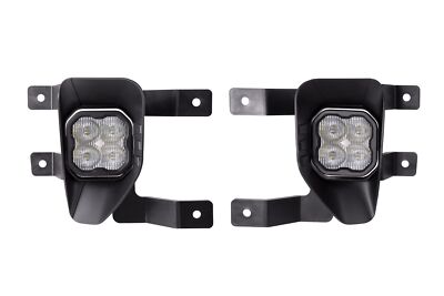 Diode Dynamics SS3 White Sport LED Fog Light W/Backlight For 2019 Chevy 1500 LD