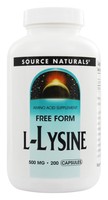 Source Naturals - L-lysine Free Form 500 Mg. - 200 Capsules on sale Source Naturals - L-lysine Free Form 500 Mg. - 200 Capsules on sale