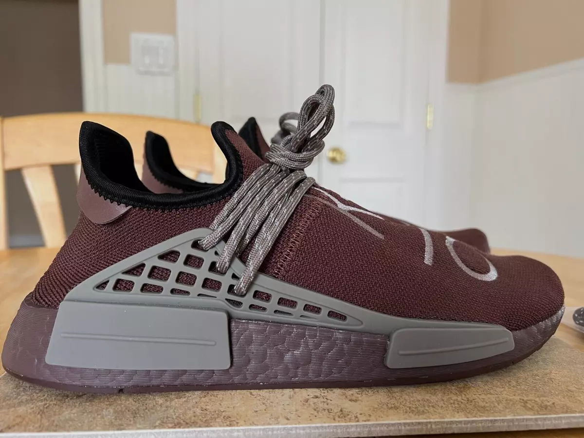 ADIDAS PHARRELL WILLIAMS HU NMD SIZE 10 MEN'S SHOES GY0090 CHOCOLATE