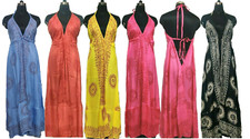 Deal 10pc Indian Gypsy Hippie Maxi Backless Sundress Gypsy Beach Wear boho dress