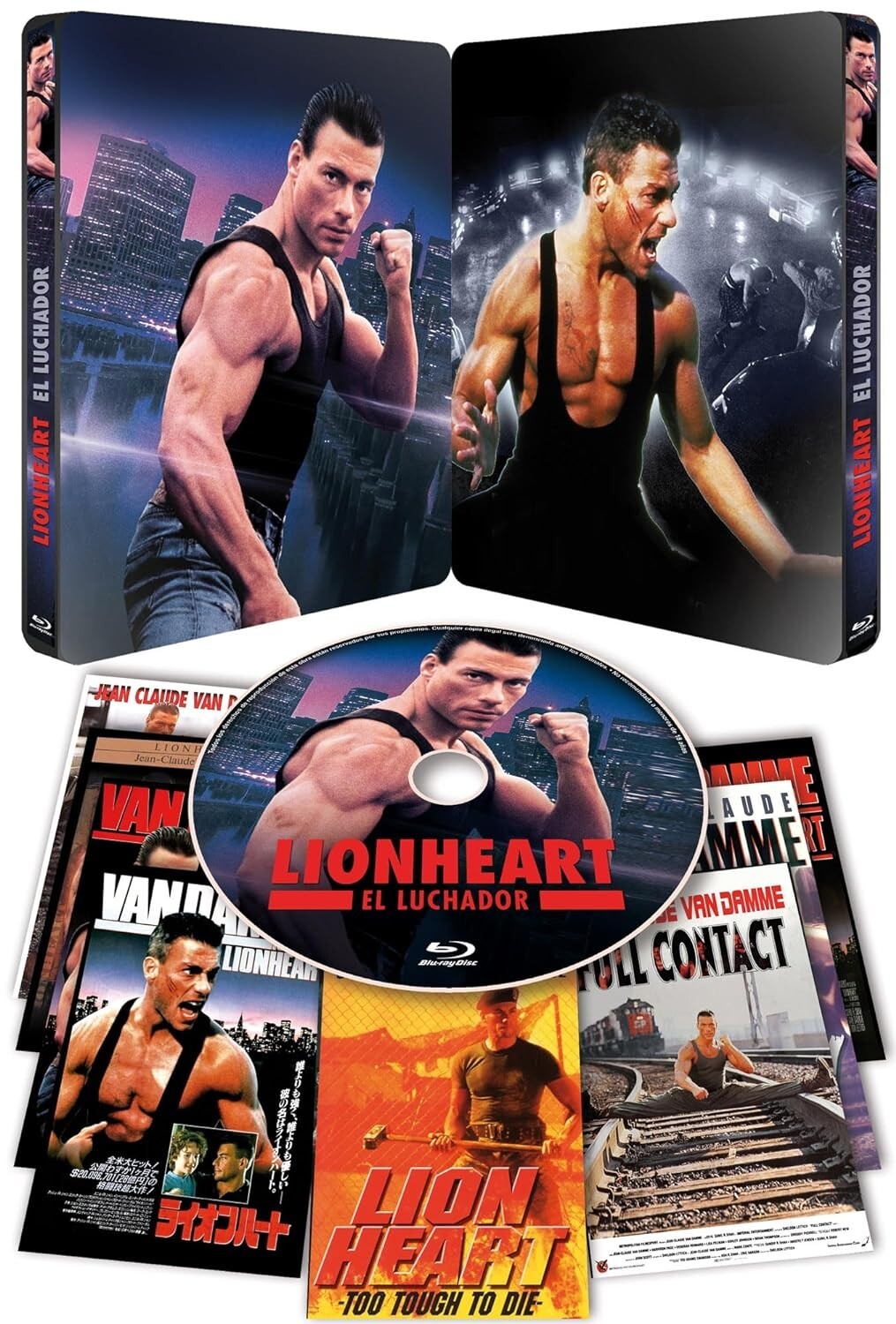 LIONHEART EL LUCHADOR BD Edición Metálica Numerada y Limitada con 8 Postales