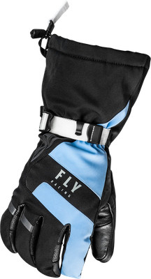 FLY RACING HIGHLAND SNOW GLOVES - BLACK/BLUE - SNOWMOBILE/SNOWBOARD/SKIING